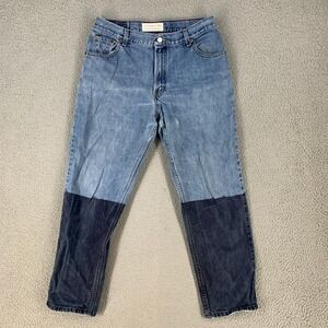 Levis Jeans 14 Short Faded Denim High Rise Tapered Dipped Vintage‎ Twin Grunge